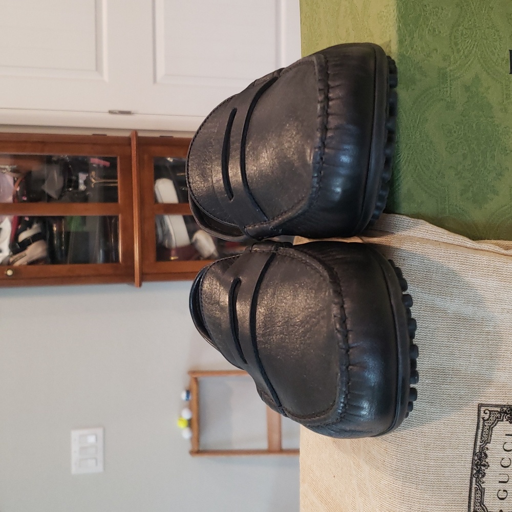 Gucci Black Leather Loafers for Men Size 8.5 NWOT - Picture 9 of 10